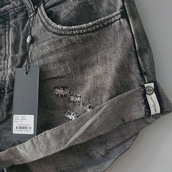 One Teaspoon Mid Waist Bandit Short Opium Size 27 - Picture 2 of 5